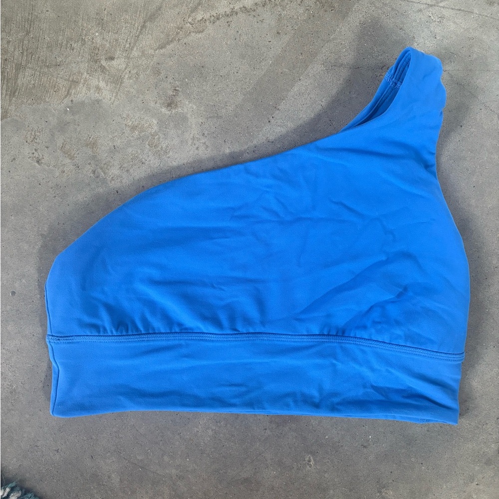 lululemon athletica Blue One-Shoulder Long Line Sports Bra - Picture 2 of 2